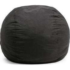 Fabric Bean Bags Big Joe Fuf Large Black Lenox Bean Bag