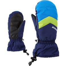 Boys Mittens Ziener LETTERO AS MITTEN glove junior Ski-handschuhe Wintersport wasserdicht, atmungsaktiv, blau navy