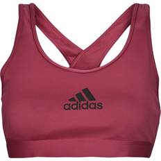 adidas Women's PowerReact Train Support Bra - Burgundy/Black