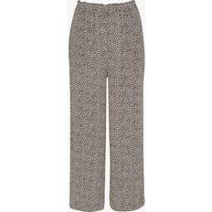 Whistles Womens Multi-coloured Dashed Leopard-print Relaxed-fit Woven Trousers