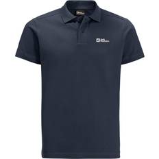 Jack Wolfskin Men Polo Shirts Jack Wolfskin Mens Essential Polo T-Shirt Night Blue