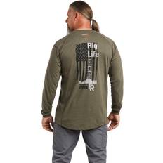 Ariat Men T-shirts Ariat Men's Long-Sleeve FR Air Rig Life Work T-Shirt