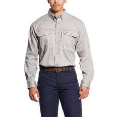 Tops Ariat 10019063 fr button down shirt,gray,l