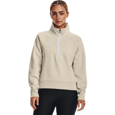 Under Armour Brown Jumpers Under Armour Womens Rival Fleece Half Zip - Brown