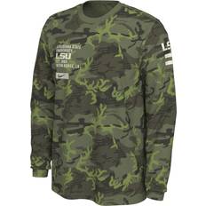 Camouflage T-shirts Nike Men's Camo LSU Tigers Military Long Sleeve T-Shirt