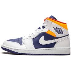 Air jordan 1 mid royal blue Jordan Air 1 Mid - White/Deep Royal Blue