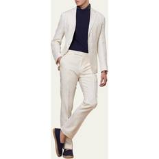 Ralph Lauren Pants Ralph Lauren Gregory Hand-Tailored Silk-Linen Trouser Classic Cream