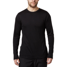 PETER STORM Men's Long Sleeve Thermal Crew Baselayer Top - Black