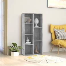 vidaXL Bogskab 50x25x106 betongrå Bogreol