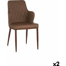 Gift Decor Brown And Black Rhombus Set 53 x 90 x 43 cm Armchair