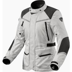 Rev'it! Motorjassen Rev'it! Voltiac H2O Ladies Silver/Black Textile Jacket