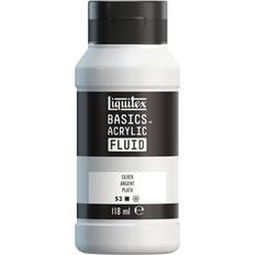 Plata Pinturas acrílicas Liquitex Basics Fluid akrylmaling 052 Silver 118 ml