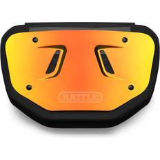 Football Battle Sports Prism Chrome Football Back Plate Back Bone Rot-Orange