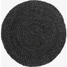 Nordal Placemat, round, jute Bordstablett Svart