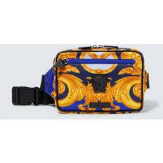 Versace Midjeväskor Versace Gürteltasche Aus Nylon Mit Heritage-print Blau 01