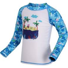 18-24M Conjuntos UV Regatta Kid's Peppa Pig Rash Suit - Cool Aqua White (RKM021-BIE)