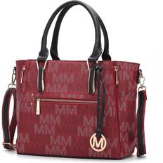 Crossbody Bags MKF Collection Siena Signature Tote Bag Burgundy