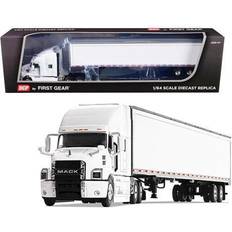 Toys Mack Anthem Sleeper Cab with 53 Trailer White 1/64 Diecast Model by DCP/First Gear