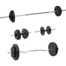 Barbell Sets vidaXL Langhantel Und Kurzhantel Mit Gewichten 60 Kg