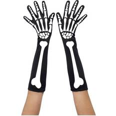 Women Accessories Smiffys Skeleton Gloves Long