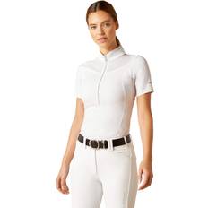 Equestrian T-shirts Ariat Women's Ascent Show Shirt in White, X-Large