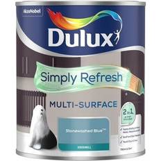 Dulux Blue - Wood Paints Dulux Simply Refresh Multi Surface Eggshell Stonewashed Wood Paint Blue