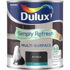 Dulux Black - Wood Paints Dulux Simply Refresh Surface Eggshell Rich Wood Paint Black 0.75L