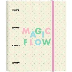 Beige Materiales de oficina Carpeta De Anillas Glow Lab Magic Flow Beige 27 x 32 x 3.5 cm