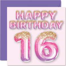 Text & Letters Cards & Invitations STUFF4 Cards & Invitations 16th Birthday Card for Girls