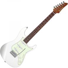 Ibanez LM1-LWH Luca Mantovanelli signatur elgitarr 6 strängar i Luna White fodral