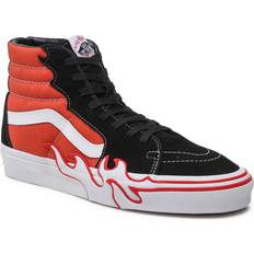Hightop Vans Flame HighTop Leather Sneakers - Rød