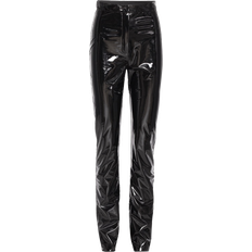 ROTATE Birger Christensen Patent Coated Pants - Black