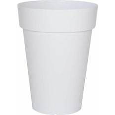RIVIERA Plant Pot White Plastic Squared Ø 40 cm