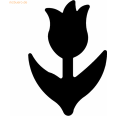 Hullemaskiner på tilbud Wedo Motivudstansning Stor Blomsterudstansning 1,7 x 2,5 cm Grå Orange Papir