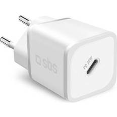 SBS PD rejselader 20W USB-C GaN weiá [Levering: 2-3 dage]