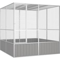 vidaXL Bird Cage Grey 213.5 x 217.5 x 211.5 cm