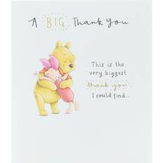 Cards & Invitations Disney Pooh Bear & Piglet A Big Thank You Greeting Card