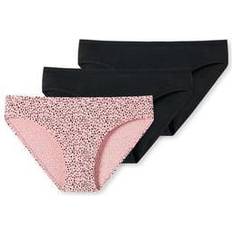 Mädchen - Schwarz Boxershorts Schiesser Slips 3er-Pack Basic Kids Mehrfarbig