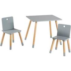 Gris Ensembles de meubles Roba Ensemble Table + 2 Chaises Enfants 3 Pièces