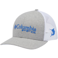 Columbia Headgear Columbia PFG Logo Mesh Snapback High Crown - Cool Grey Heather/Vivid Blue