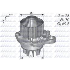 Bombas de agua DOLZ C121 Bomba de agua 28 con polea RENAULT: LAGUNA 1, LAGUNA 1 Grandtour, ESPACE 3, PEUGEOT: 406 Berlina, 406 Coupé 605 Berlina