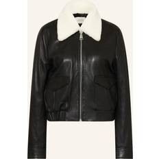 Dorothee Schumacher LEATHER JACKET WITH SHEARLING COLLAR