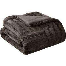Madison Park Polar Blankets Brown (152.4x127cm)