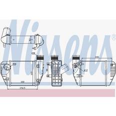 Ilmastointilaitteet NISSENS 96544 Välijäähdytin ilman EGR-venttiiliä AUDI: A6 C6 Avant, A6 C6 Sedan