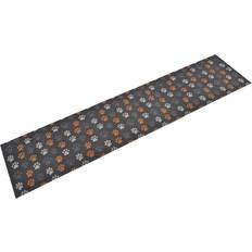 Tappeti vidaXL Tappeto Da Cucina Lavabile Zampe 60x300 cm Velluto - Multicolore