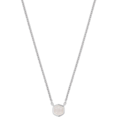 Moonstone Necklaces Kendra Scott Davie Pendant Necklace - Silver/Moonstone