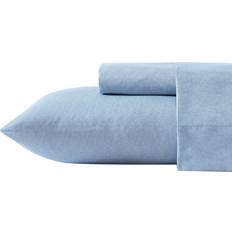 Textiles Nautica Herringbone Coastal Chambray Bed Sheet Blue