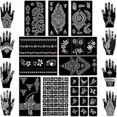 Makeup Koogel 18 Sheets Henna Tattoo Stencil Kit