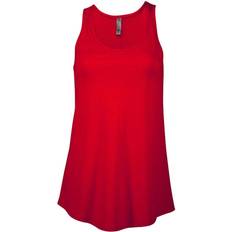 Platinum P506C Delta Women's Cvc Flowy Tank Top - Red