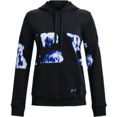 Under Armour Women's Rival Fleece Blocked Hoodie - Black/Versa Blue